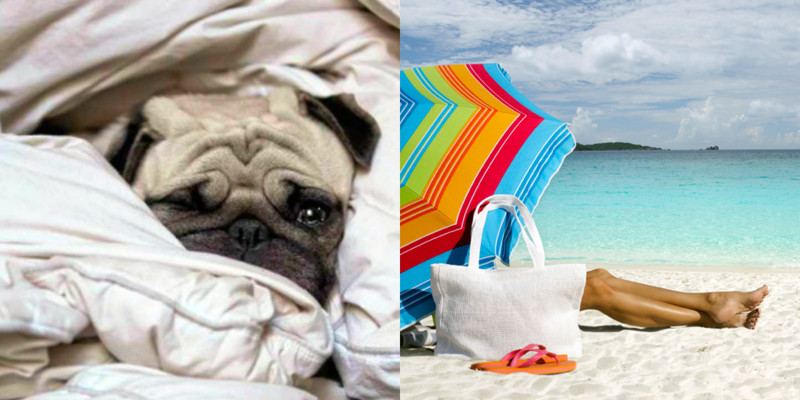 beach days not duvet days
